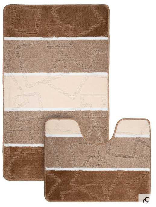 Набор ковриков для ванной Classic №89 Материал: ПолипропиленРазмеры:   60*100 и 50*60Страна:     Турция