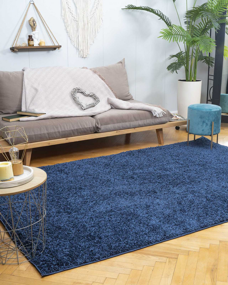 Дорожка пушистая (Шагги синий) Высоковорсные дорожки на джутовой основе. Любые размеры на отрез с обработкой краев. Высота ворса 25 мм. Цена за погонный метр.