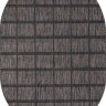 Ковёр VEGAS-S004-D-GRAY-BLACK-OVAL