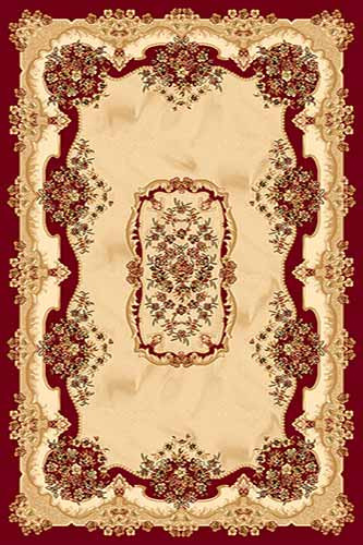 OLIMPOS 7 Красный Коллекция российских ковров «Олимпос» - это разнообразный дизайн и формы.  Высота ворса 11 мм. Количество ворсовых точек на кв.м.: 281600. Состав Хитсэт 100%. Вес м2: 2200 г.  Цена за м2: