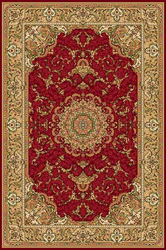 IZMIR 9 Красный Классический ковёр  в восточном стиле, наиболее популярный дизайн на сегодняшний день. Ковер Российский Измир.Высота ворса 12 мм.Состав Хитсэт 100%.Вес м2: 2500 г. Цена за м2: