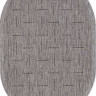 Ковёр VEGAS-S008-GRAY-BLACK-OVAL