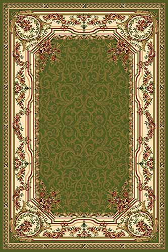 OLIMPOS 12 Зеленый Коллекция российских ковров «Олимпос» - это разнообразный дизайн и формы.  Высота ворса 11 мм. Количество ворсовых точек на кв.м.: 281600. Состав Хитсэт 100%. Вес м2: 2200 г.  Цена за м2: