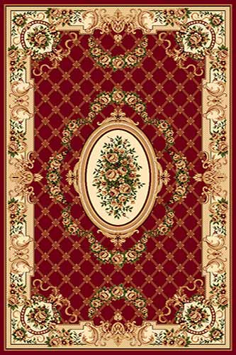 OLIMPOS 13 Красный Коллекция российских ковров «Олимпос» - это разнообразный дизайн и формы.  Высота ворса 11 мм. Количество ворсовых точек на кв.м.: 281600. Состав Хитсэт 100%. Вес м2: 2200 г.  Цена за м2: