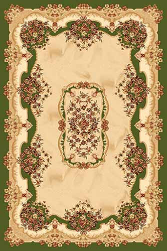 OLIMPOS 7 Зеленый Коллекция российских ковров «Олимпос» - это разнообразный дизайн и формы.  Высота ворса 11 мм. Количество ворсовых точек на кв.м.: 281600. Состав Хитсэт 100%. Вес м2: 2200 г.  Цена за м2: